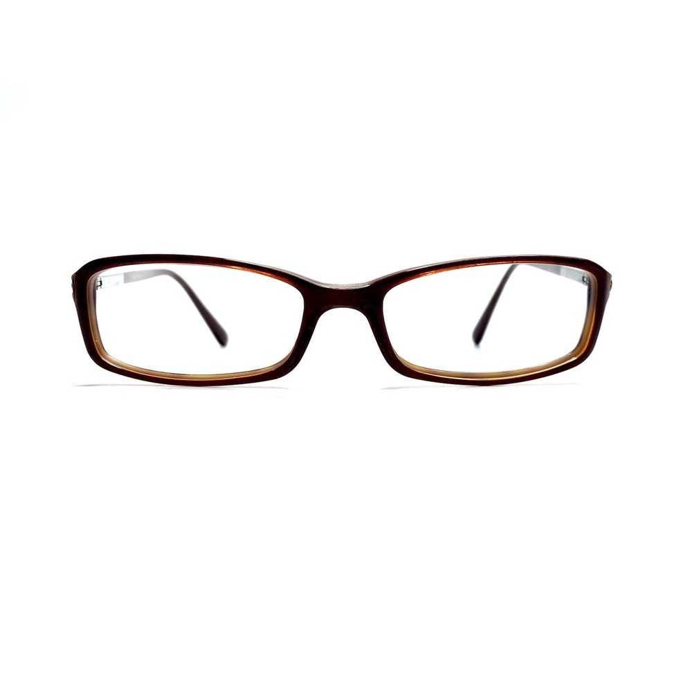 Prada Brown Rectangular Eyeglasses Italy BP9962979 52 16 135
